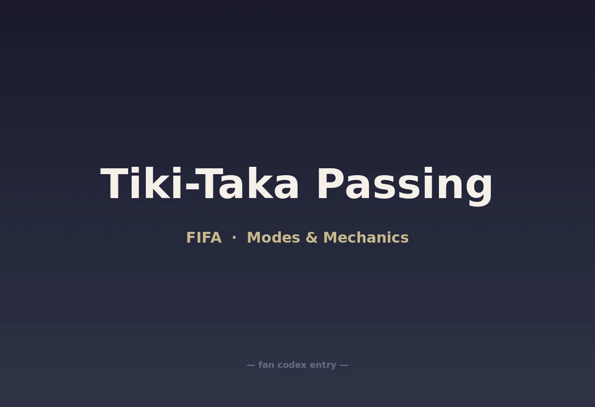Tiki-Taka Passing
